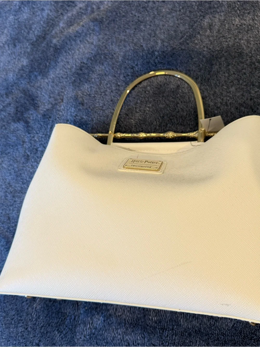 Loungefly Cream Harry Potter Satchel with Gold-Tone Handles